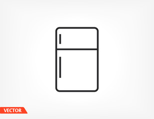 Fridge icon. Vector Eps 10 . Lorem Ipsum Flat Design