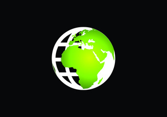 Globe Logo Template for Communication Business Illustration Design