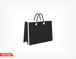 bag icon. Vector Eps 10 .package Flat Design supermarket eco. fashion packet