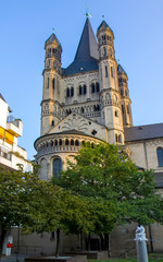 Naklejka premium Saint Martin church in Cologne, Germany