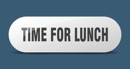 time for lunch button. time for lunch sign. key. push button.