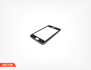 Smartphone icon in trendy flat style. Mobile phone icon. Phone symbol for your website design, smartphone smartphone logo, application in the phone. Vector illustration, EPS 10.