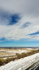 Snow covered roads, Dinosaur Ridge, Colorado, USA