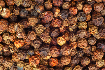 background from dried black pepper