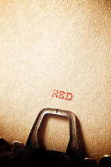 Red word view