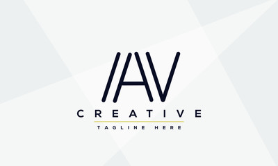 AV Letter Logo Design. Creative Modern Alphabet letters monogram icon A V, A and V.