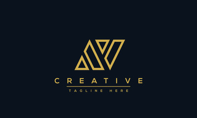 AV Letter Logo Design. Creative Modern Alphabet letters monogram icon A V, A and V.