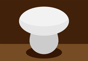 Champiñón en una cueva oscura.