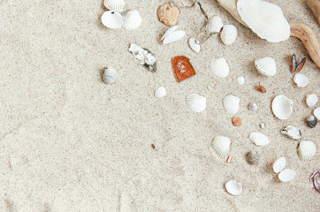 Fototapeta na wymiar Strand Sand Hintergrund Textur