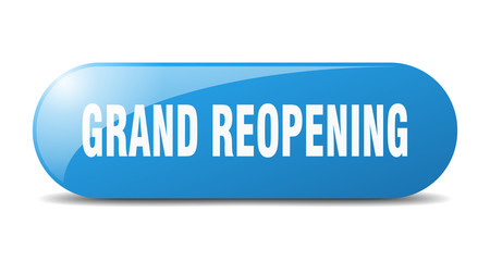 grand reopening button. grand reopening sign. key. push button.