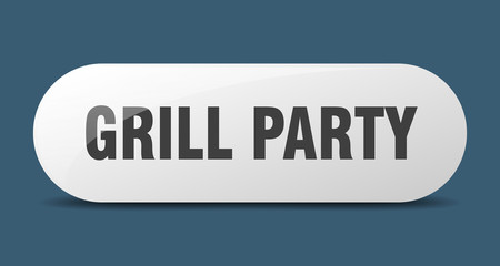 grill party button. grill party sign. key. push button.
