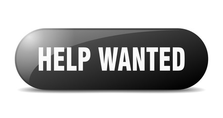 help wanted button. help wanted sign. key. push button.