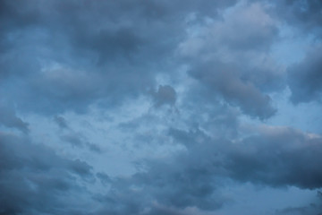 Colorful sky with clouds