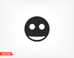 Fototapeta premium Smile icon. smile for your website and phone. joy on the face. joyfully. evidence. eps 10 emoticon vector graphics
