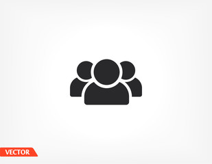 people icon. Vector Eps 10. Lorem Ipsum Flat Design