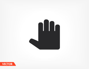 hand icon . Vector Eps 10 . Lorem Ipsum Flat Design