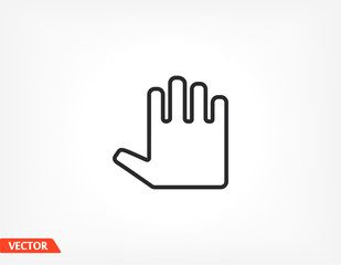 hand icon . Vector Eps 10 . Lorem Ipsum Flat Design