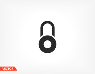Lock icon in trendy flat style isolated on background. Lock symbol for your web design, castle logo, user interface. Vector illustration, EPS 10 lock. castle icons .