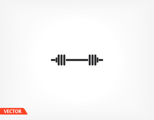 barbell icon . Vector Eps 10 . Lorem Ipsum Flat Design