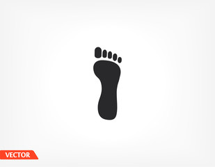 Fototapeta na wymiar Foot icon . Vector Eps 10 . Lorem Ipsum Flat Design