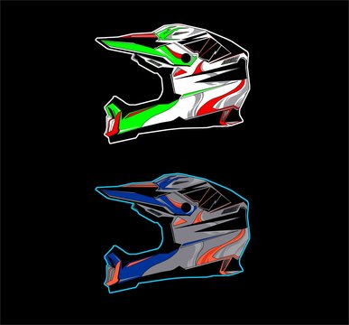 motocross helmet style design