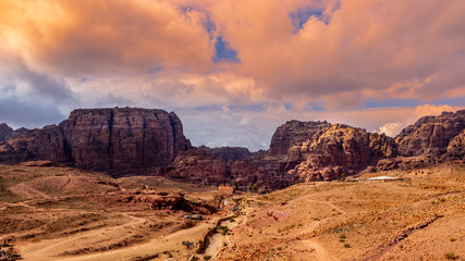 Sunset in the desert