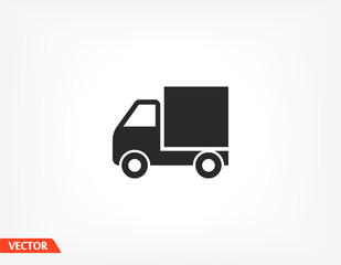 truck icon. Vector Eps 10. Lorem Ipsum Flat Design