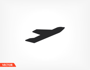 Plane icon. Vector plane flat design. Plane flying. the plane takes off. the work is done for your use for your purposes and purposes. eps 10 icons vector