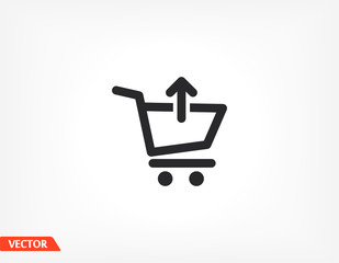 Remove from Shopping Cart icon. Vector Eps 10 . Lorem Ipsum Flat Design