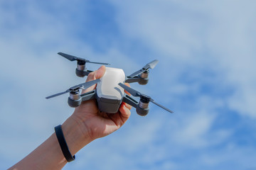 The handle holds the plane up in the sky with Soil background.