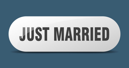just married button. just married sign. key. push button.