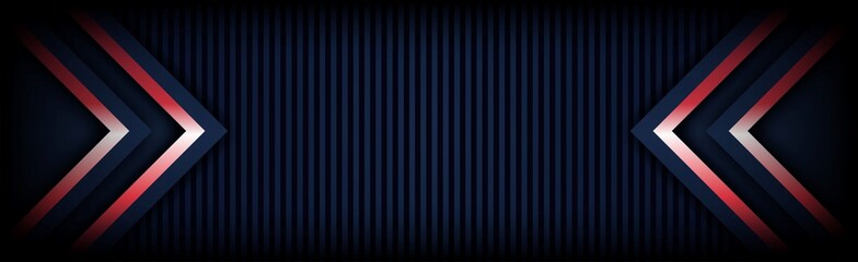 abstract of modern technology red light arrow with dark blue background