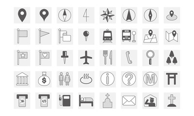 map navigation navi icon simbol sign