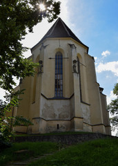 Exterior view of Church on the Hill, one of the symbols of the town Sighisoara, Romania