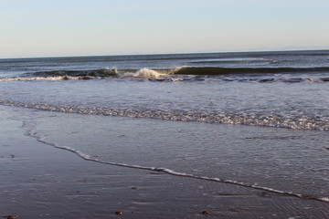 Waves on the sea shore