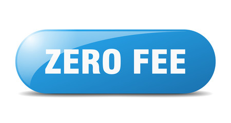 zero fee button. zero fee sign. key. push button.