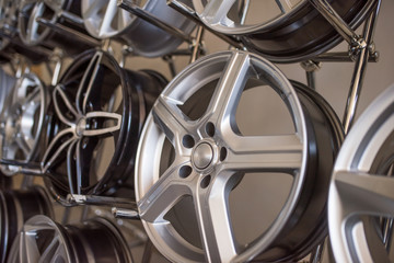 new machine rims in shop