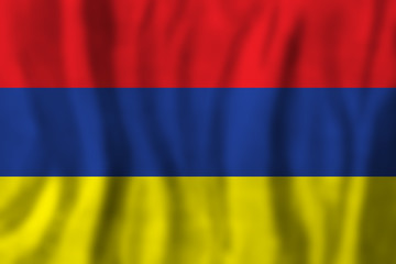 Travel concept with Armenian flag Background. Education and business
