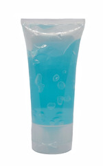 The hand sanitizer gel in white background