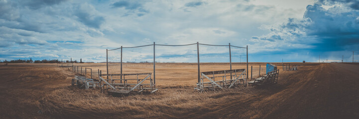 Small Town Abandoned Ball Diamond