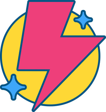 Lightning Sign Warning or Electric Power Symbol