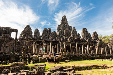 Fototapeta na wymiar Exploring Angkor Thom