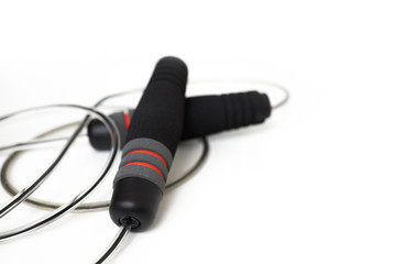 Rope jump with white background