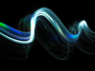 Lines and curves with textures and chromatic colors made in light painting