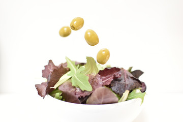 salad olives egg