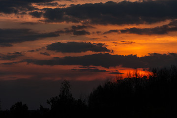 Fototapeta na wymiar Zachód słońca 