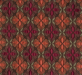 fabric with a floral pattern for upholstery