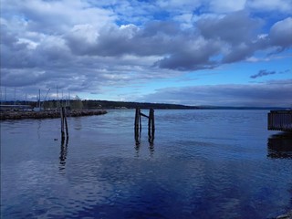 Obraz premium Landscape with blue sky and sea - Lysaker 