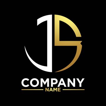 JS initials circle logo monogram designs modern templates luxurious .