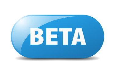 Fototapeta premium beta button. beta sign. key. push button.